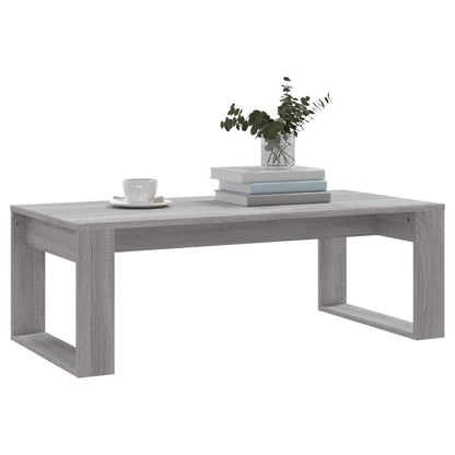 Table basse sonoma gris 102x50x35 cm bois d'ingénierie