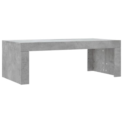 Table basse gris béton 102x50x36 cm bois d'ingénierie