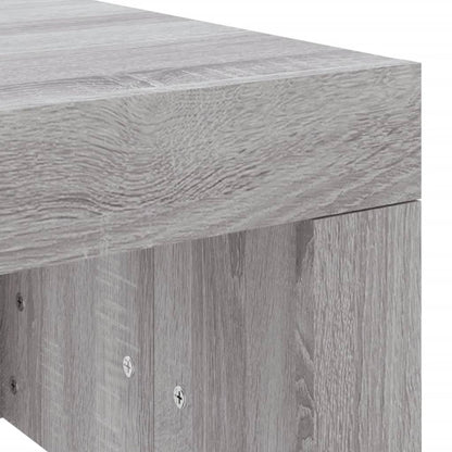 Table basse sonoma gris 102x50x36 cm bois d'ingénierie