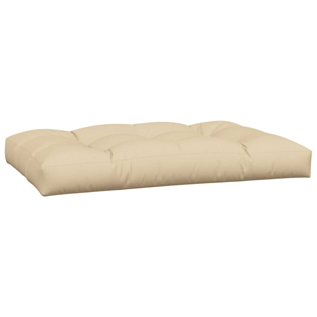 Coussins de palette lot de 7 beige tissu