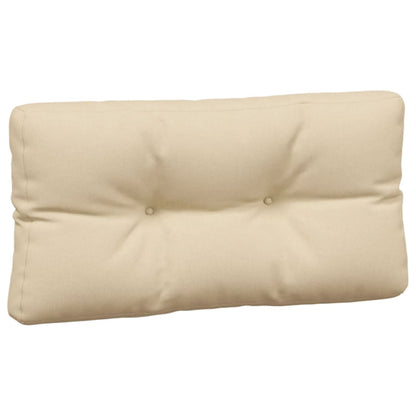 Coussins de palette lot de 7 beige tissu