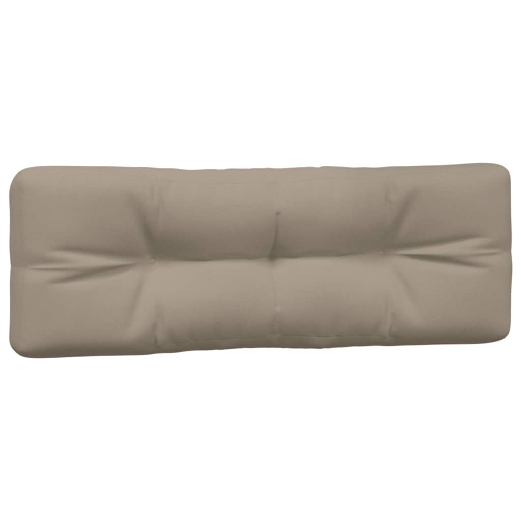 Coussins de palette lot de 7 taupe tissu