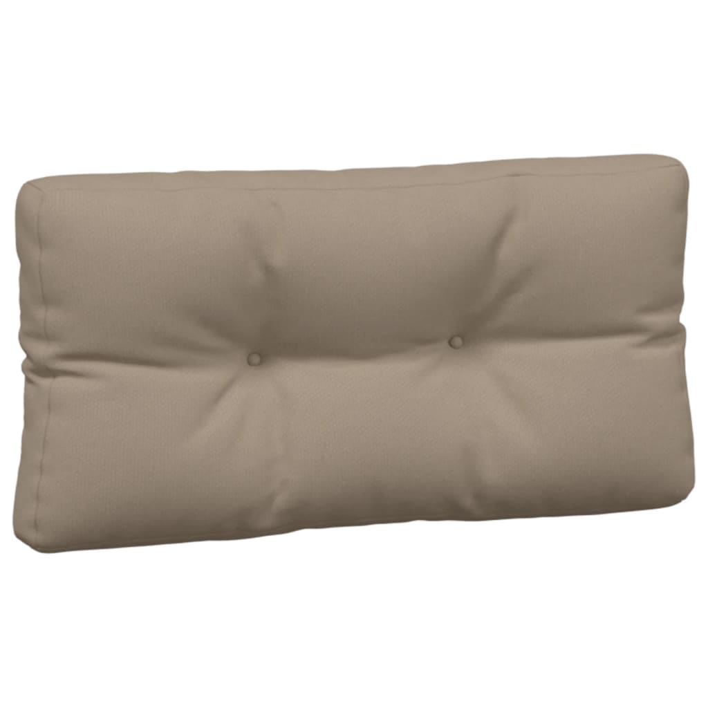 Coussins de palette lot de 7 taupe tissu