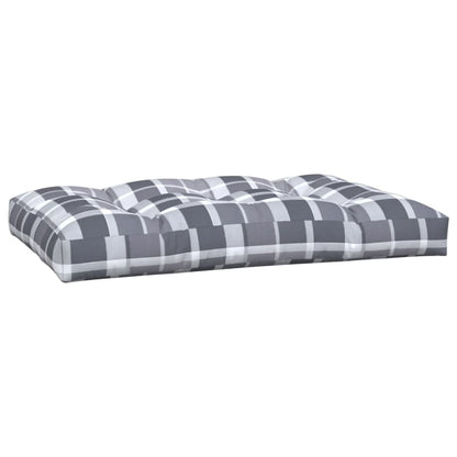 Coussins de palette lot de 7 motif de carreaux gris tissu