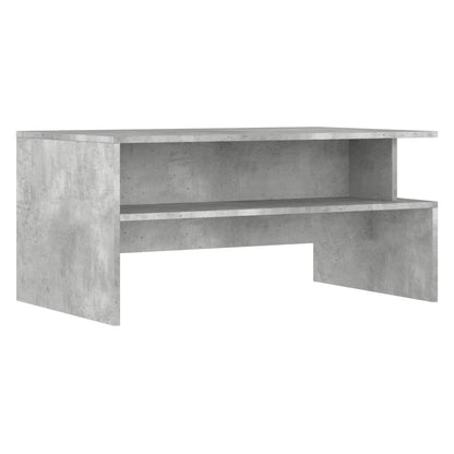 Table basse gris béton 90x55x42,5 cm bois d'ingénierie