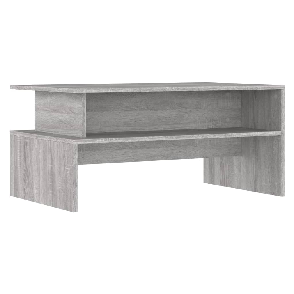 Table basse sonoma gris 90x55x42,5 cm bois d'ingénierie