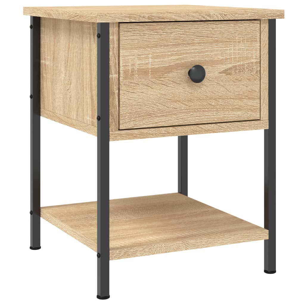 Table de chevet chêne sonoma 34x35,5x45 cm bois d'ingénierie