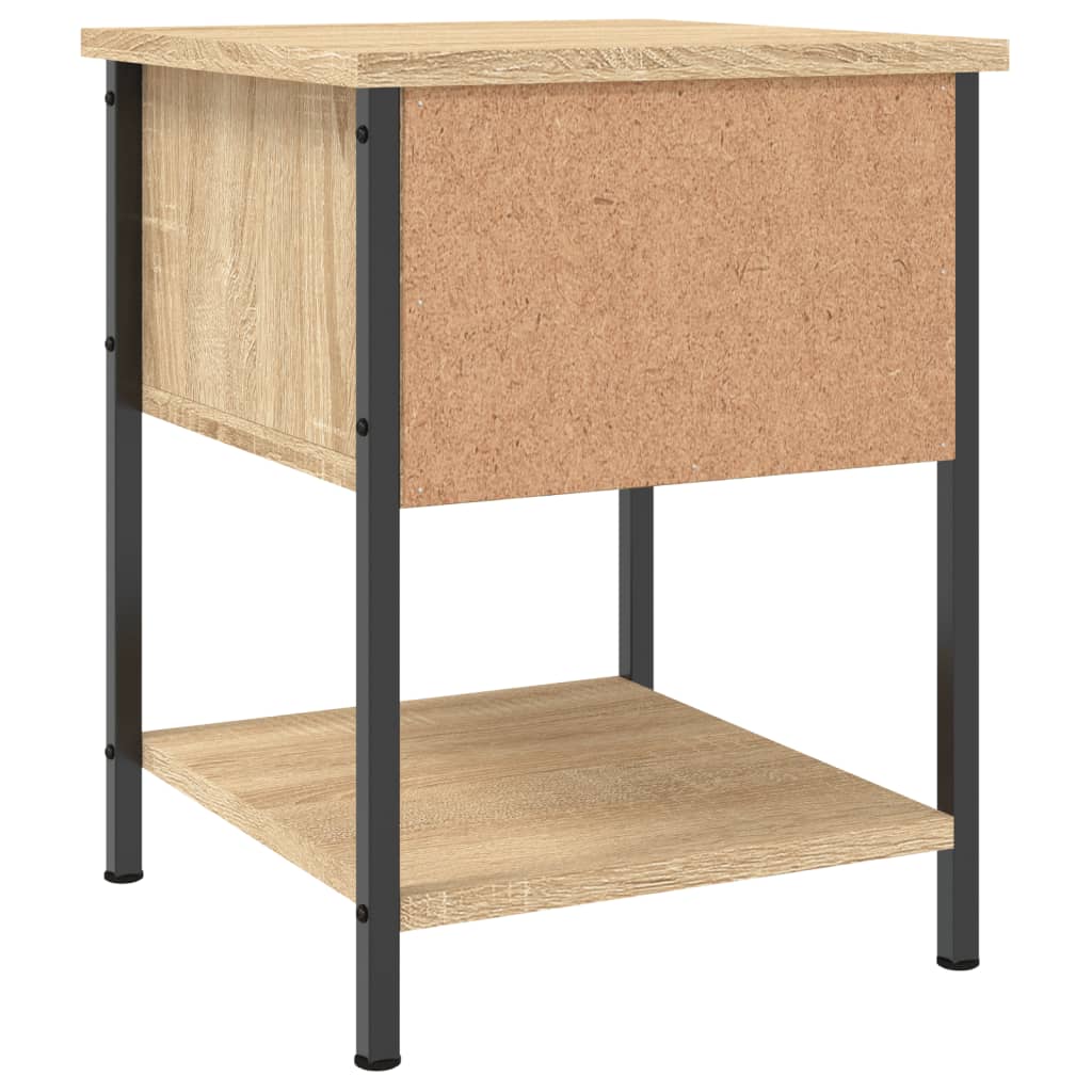 Tables de chevet 2 pcs chêne sonoma 34x35,5x45 cm