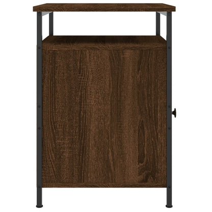 Table de chevet chêne marron 40x42x60 cm bois d'ingénierie