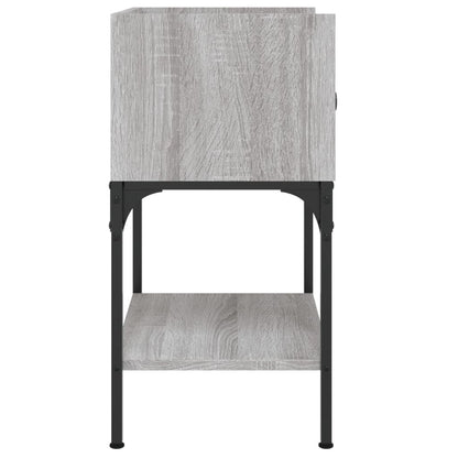 Tables de chevet 2 pcs sonoma gris 40,5x31x60 cm