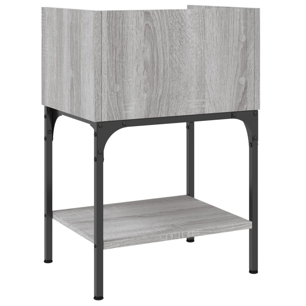 Tables de chevet 2 pcs sonoma gris 40,5x31x60 cm