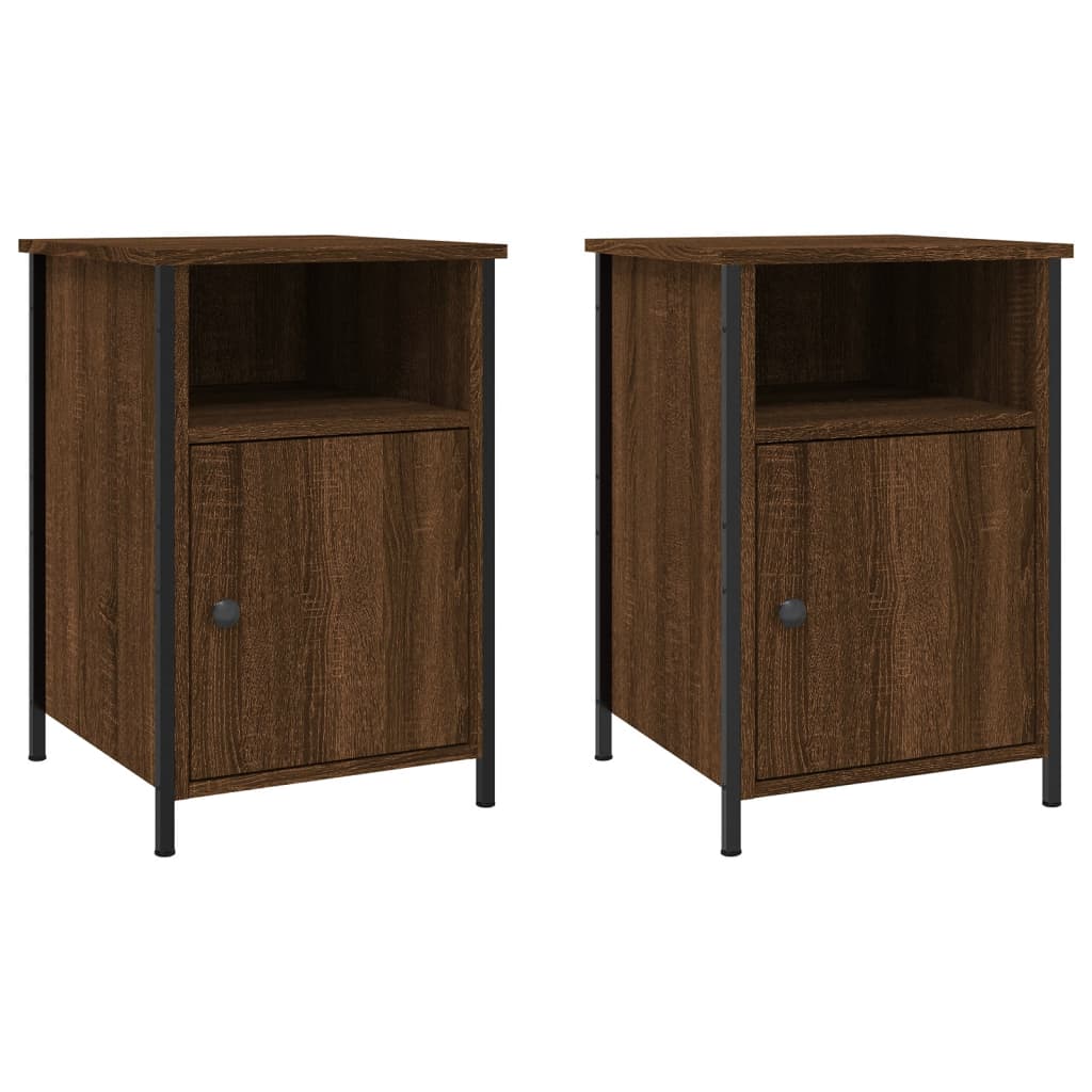 Tables de chevet 2pcs Chêne marron 40x42x60cm Bois d'ingénierie