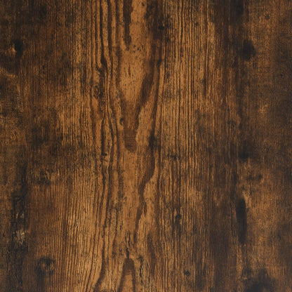 Table de chevet chêne fumé 41x31x80 cm bois d'ingénierie