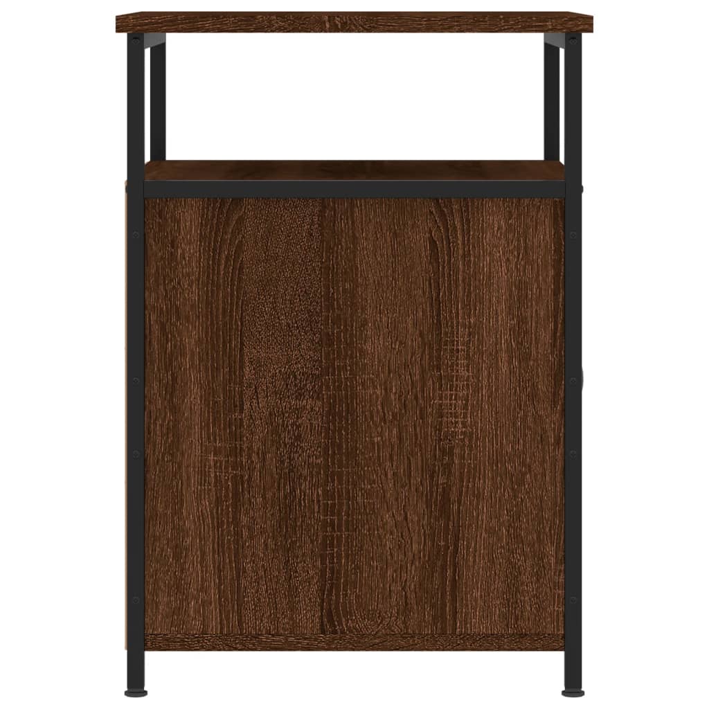 Table de chevet chêne marron 40x42x60 cm bois d'ingénierie