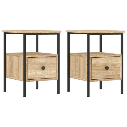 Tables de chevet 2 pcs chêne sonoma 34x36x50 cm bois ingénierie