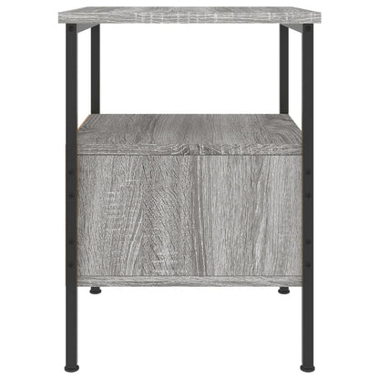 Table de chevet sonoma gris 34x36x50 cm bois d'ingénierie