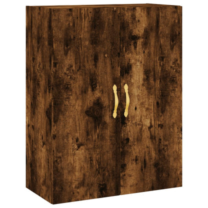 Armoire murale chêne fumé 69,5x34x90 cm