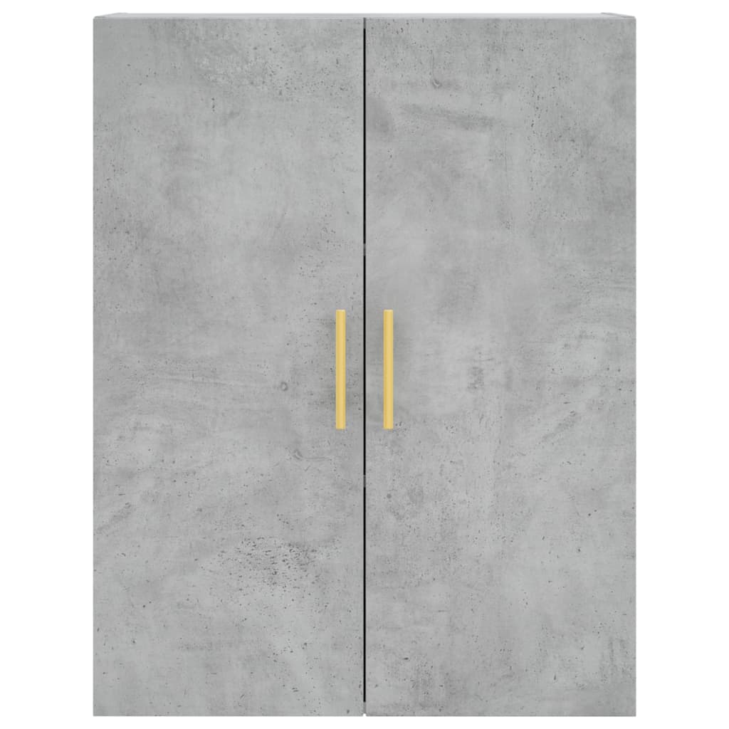 Armoire murale gris béton 69,5x34x90 cm