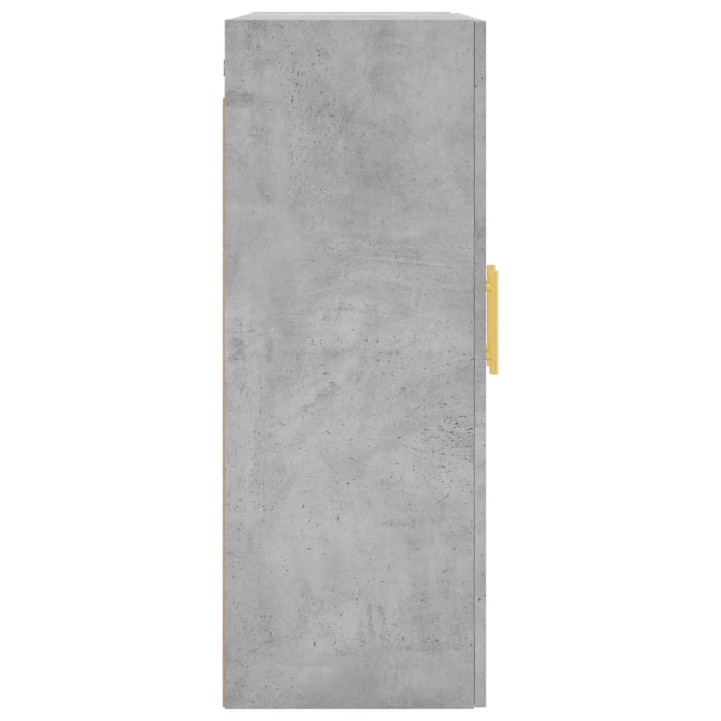 Armoire murale gris béton 69,5x34x90 cm