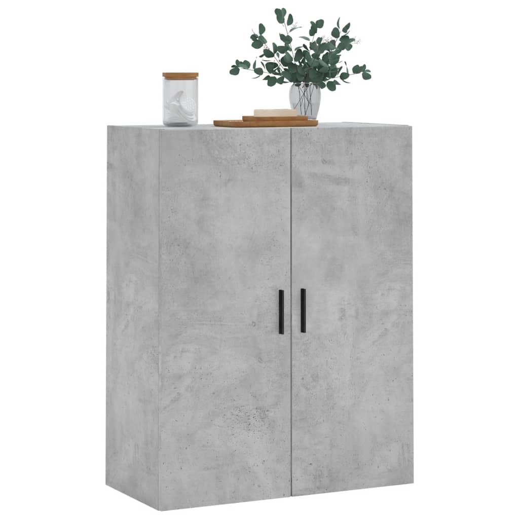 Armoire murale gris béton 69,5x34x90 cm