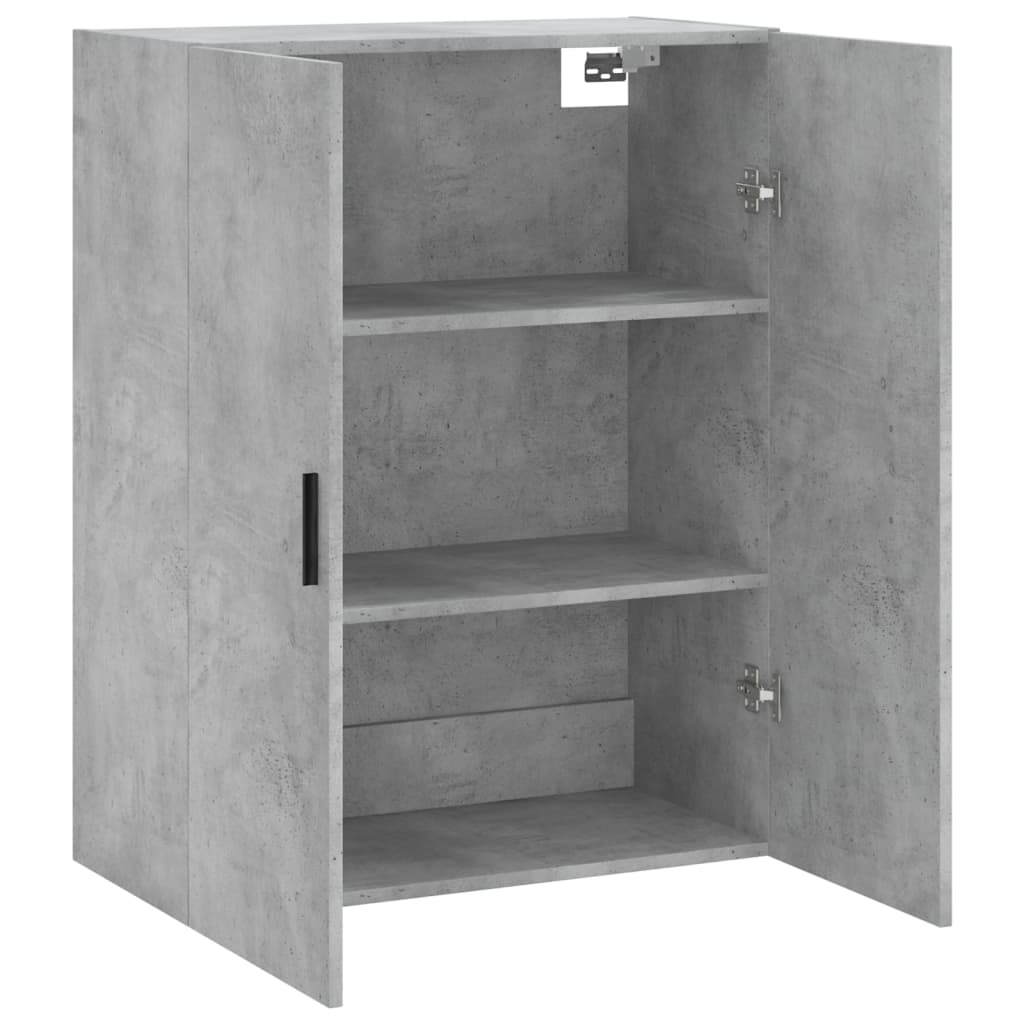 Armoire murale gris béton 69,5x34x90 cm