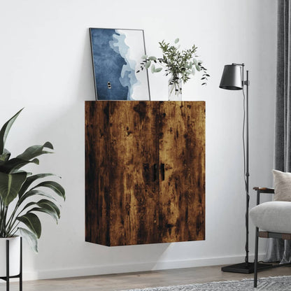 Armoire murale chêne fumé 69,5x34x90 cm