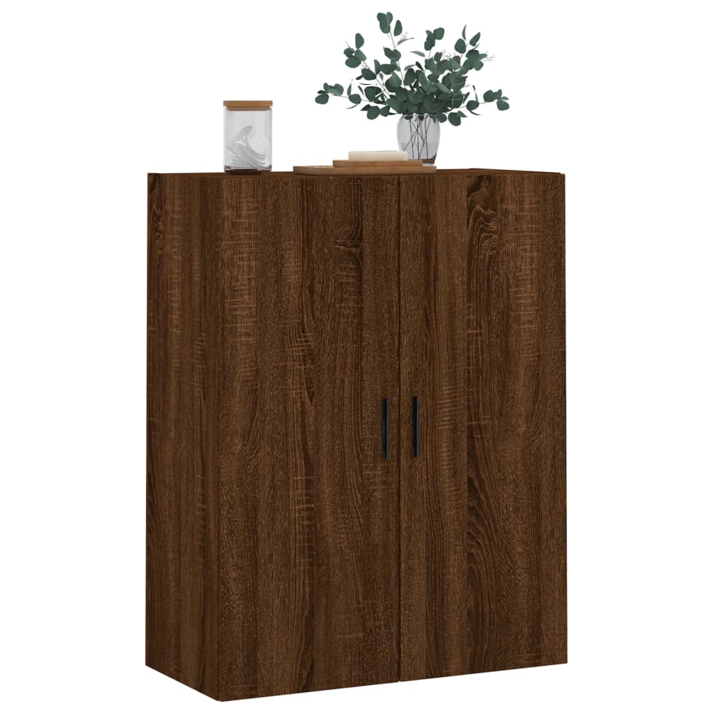 Armoire murale chêne marron 69,5x34x90 cm