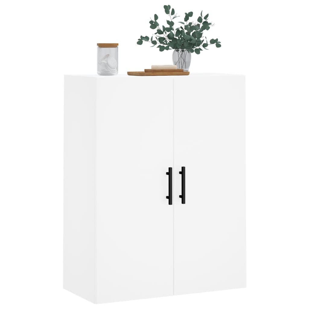 Armoire murale blanc 69,5x34x90 cm