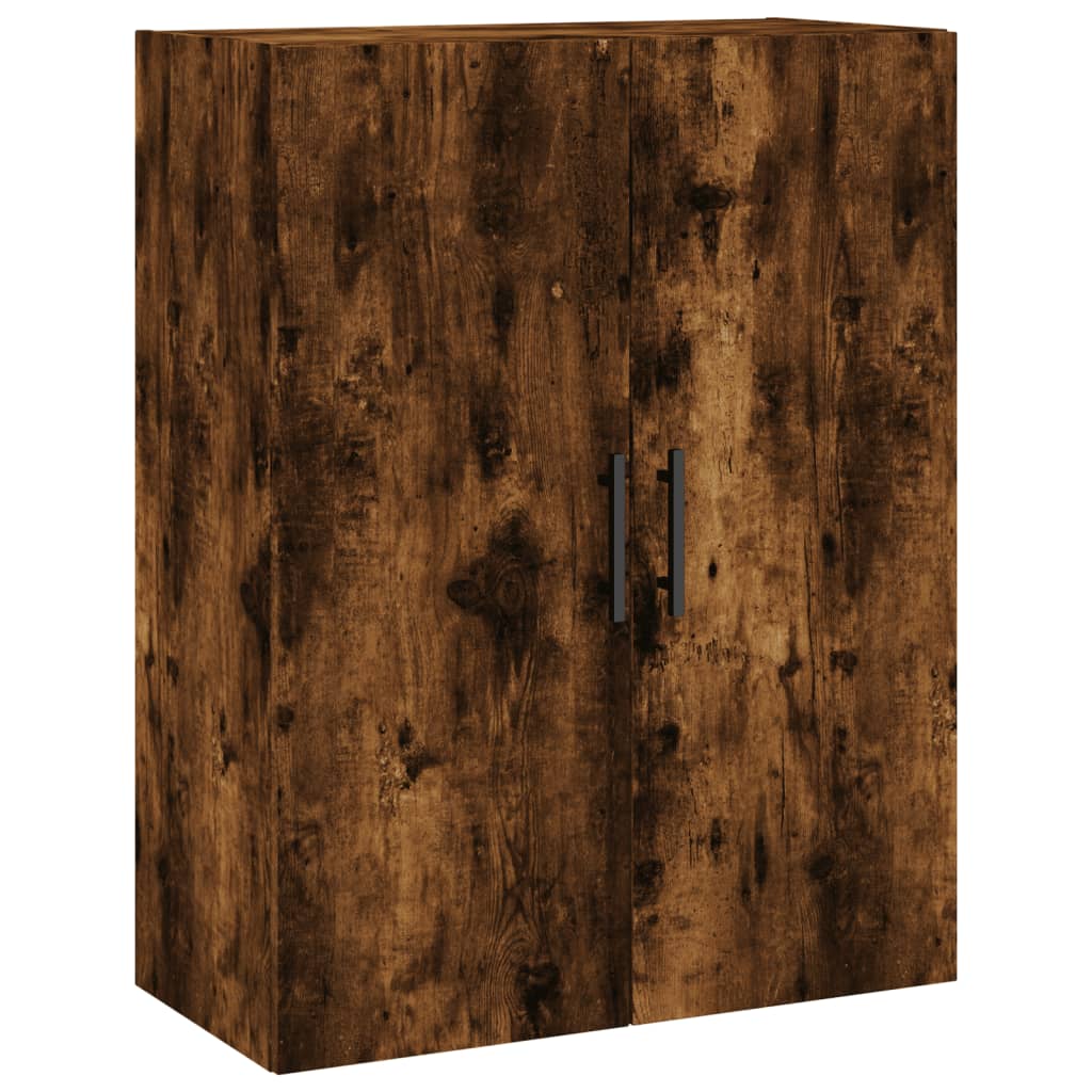 Armoire murale chêne fumé 69,5x34x90 cm