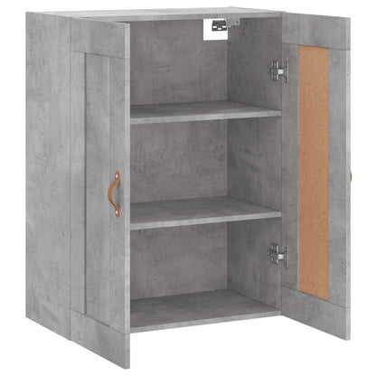 Armoire murale gris béton 69,5x34x90 cm bois d'ingénierie