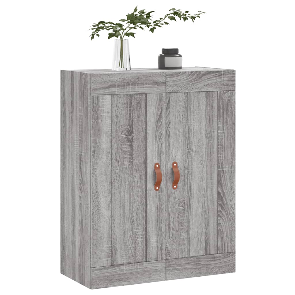 Armoire murale sonoma gris 69,5x34x90 cm bois d'ingénierie