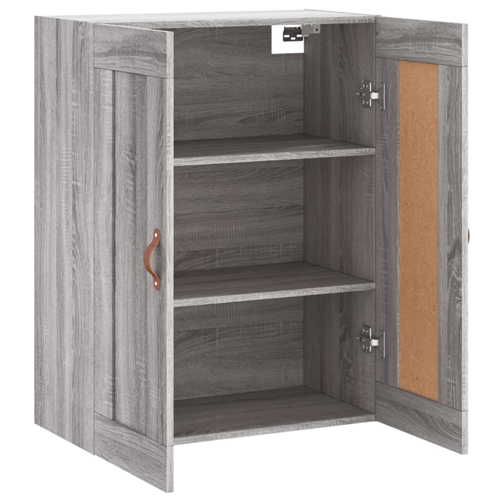 Armoire murale sonoma gris 69,5x34x90 cm bois d'ingénierie