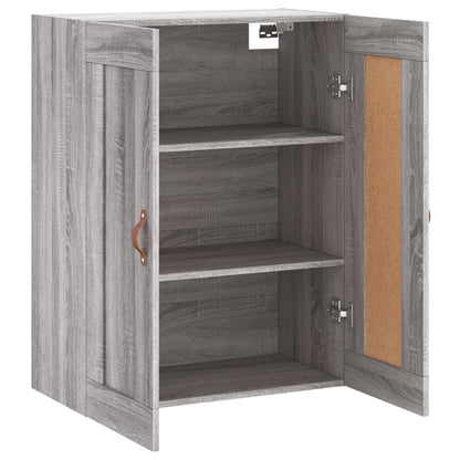 Armoire murale sonoma gris 69,5x34x90 cm bois d'ingénierie