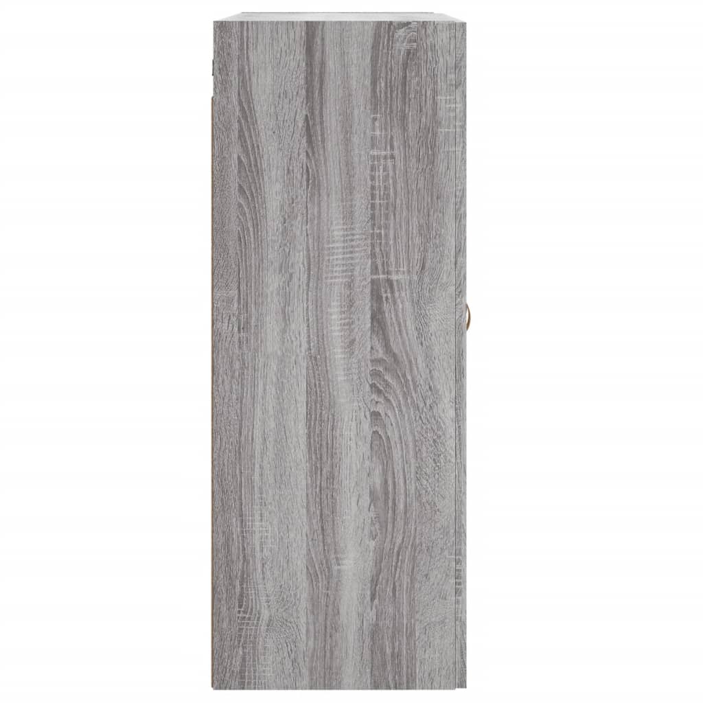 Armoire murale sonoma gris 69,5x34x90 cm bois d'ingénierie