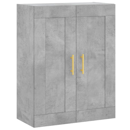 Armoire murale gris béton 69,5x34x90 cm bois d'ingénierie