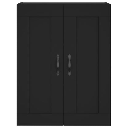 Armoire murale noir 69,5x34x90 cm bois d'ingénierie