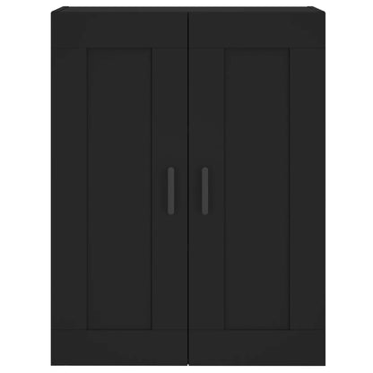 Armoire murale noir 69,5x34x90 cm bois d'ingénierie