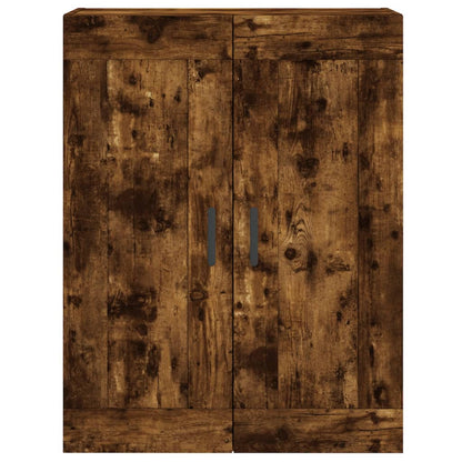 Armoire murale chêne fumé 69,5x34x90 cm bois d'ingénierie