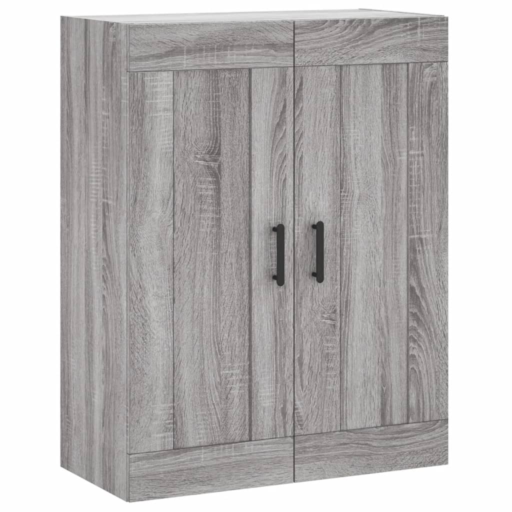 Armoire murale sonoma gris 69,5x34x90 cm bois d'ingénierie