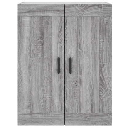 Armoire murale sonoma gris 69,5x34x90 cm bois d'ingénierie