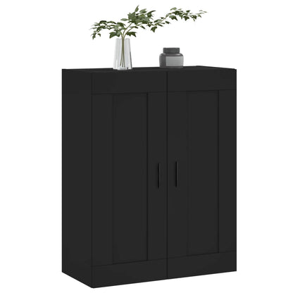 Armoire murale noir 69,5x34x90 cm bois d'ingénierie