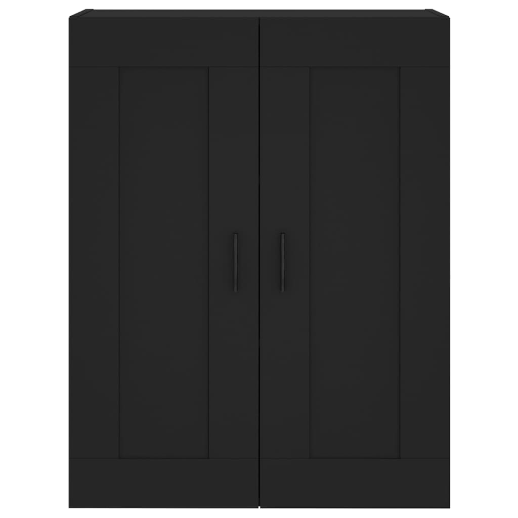 Armoire murale noir 69,5x34x90 cm bois d'ingénierie