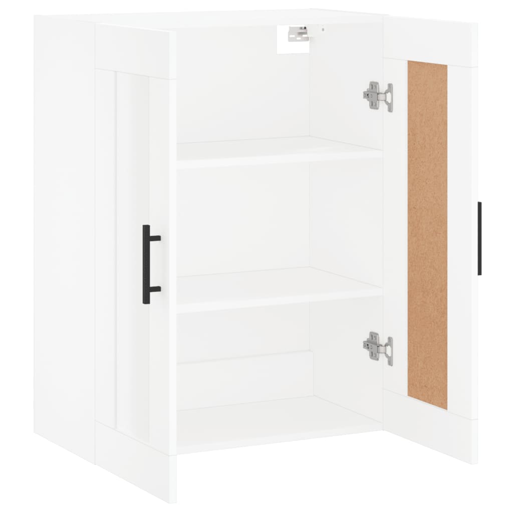 Armoire murale blanc 69,5x34x90 cm bois d'ingénierie