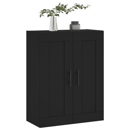 Armoire murale noir 69,5x34x90 cm bois d'ingénierie