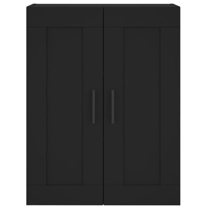 Armoire murale noir 69,5x34x90 cm bois d'ingénierie