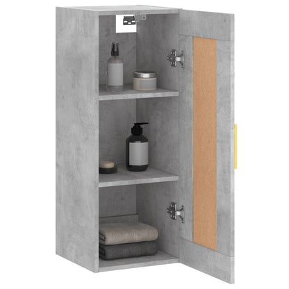 Armoire murale gris béton 34,5x34x90 cm bois d'ingénierie