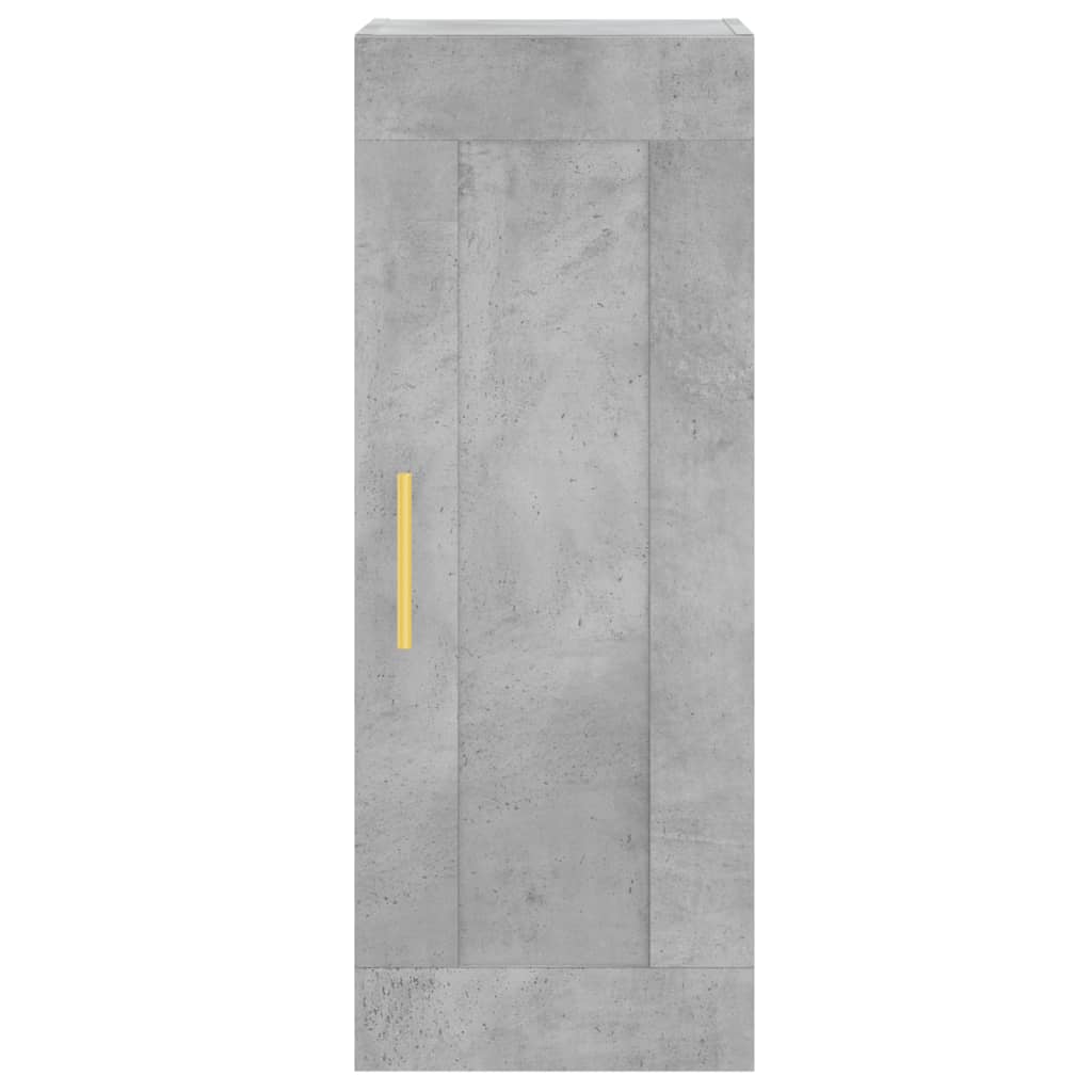 Armoire murale gris béton 34,5x34x90 cm bois d'ingénierie