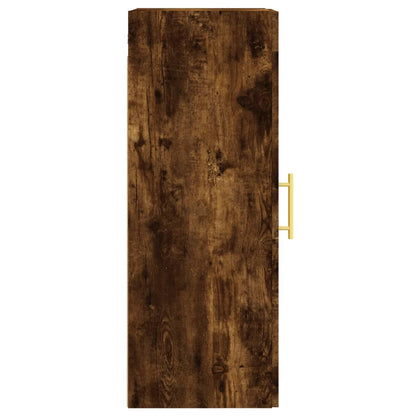 Armoire murale chêne fumé 34,5x34x90 cm bois d'ingénierie