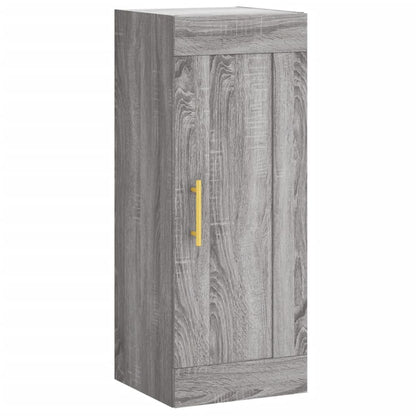 Armoire murale sonoma gris 34,5x34x90 cm bois d'ingénierie