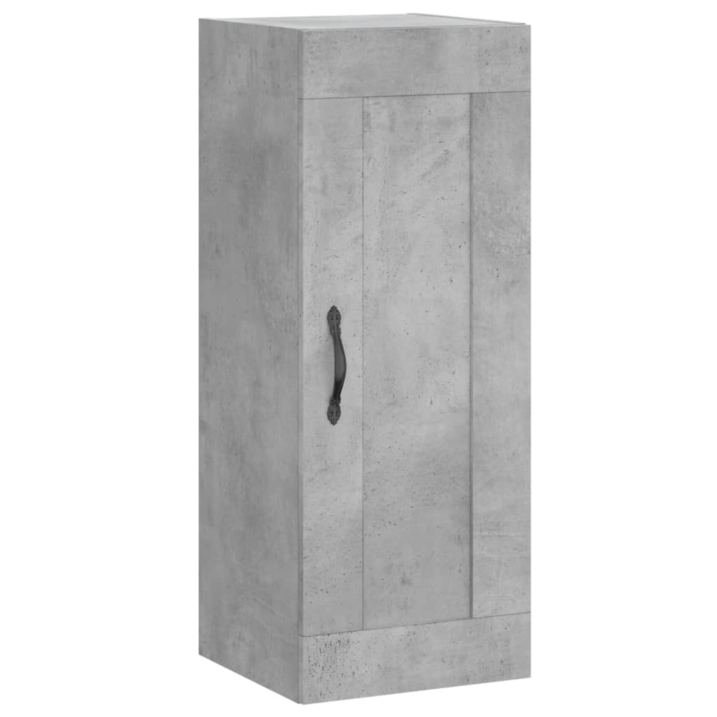 Armoire murale gris béton 34,5x34x90 cm bois d'ingénierie